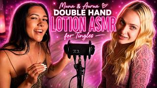 Muna & Aurora Double Hand Lotion ASMR for Deep Tingles