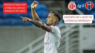 América RN 2X0 Maranhão - Copa do Nordeste 2026 | 1° Rodada.