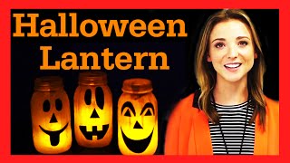 DIY Halloween Mason Jar Lantern! #17daily