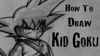 How To Draw Kid Goku
