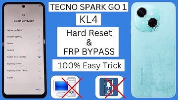 Tecno Spark Go 1 Hard Reset & Frp Bypass Without PC | Tecno Kl4 Frp Unlock | Google Account Bypass