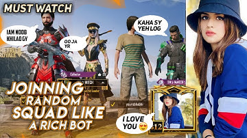 😍Random Rich Conqueror Girls Call me noob and i challenge for tdm 1vs3 | pubgmobile | Part 2 |
