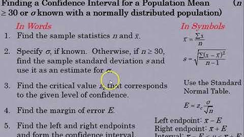 6.1 Confidence Intervals (Large Sample)