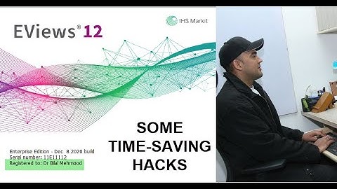 Tricks/Tips/Hacks: EViews 12 (Time Saving) | Commands