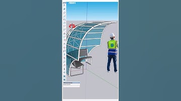 How to create a 3D model of a bench with a glass roof overhead in sketchUp using bevel plugin?!