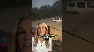 A viral video captured the moment floodwaters took over her car #flood #Waco #shocking
