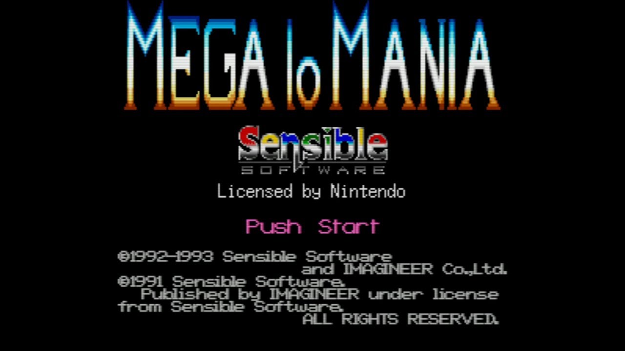 Mega lo Mania - Super Nintendo Entertainment System - Intro & Title ...