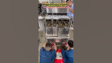 Semi-automatic granule filling machine, four-bucket linear weighing, alternating feeding