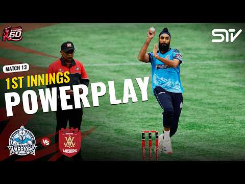 1st Innings Powerplay | Whiterock Warriors vs Vancouver Anchors | Match 13 | Canada Super 60 | ZQ1H