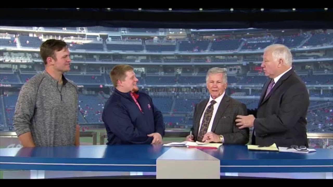 Bryan Holland on the air at Nationals Park, 4/30/18