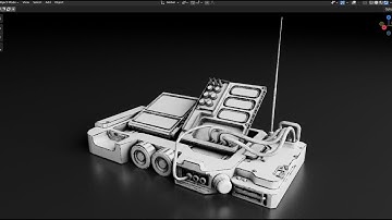 Make a Scifi Radio - Grid Modeler (blender addon)
