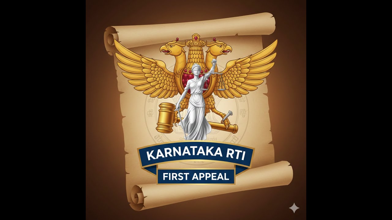 RTI First appeal | RTI Application | First Appeal | Karnataka