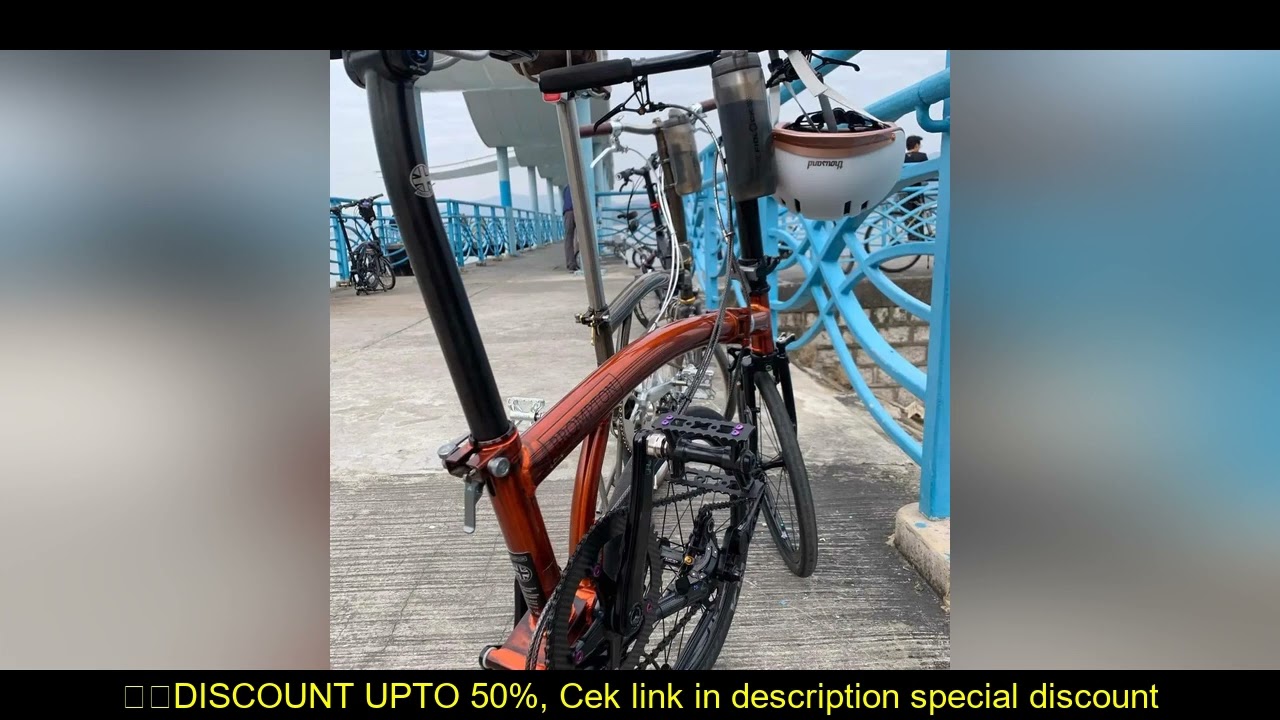 UnionJack For Brompton Folding Bicycle Forward Extending Titanium Alloy Seat Tube Thickened and Elon