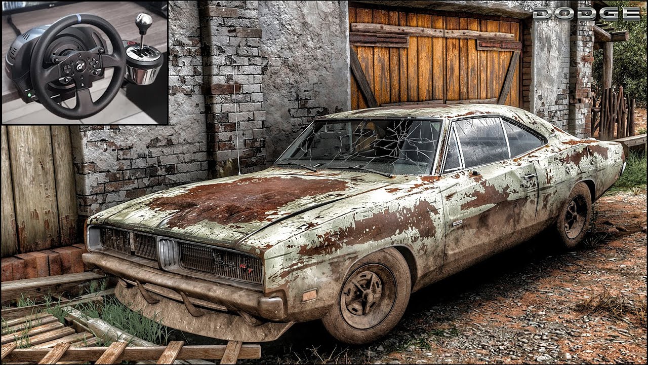 Rebuilding a DODGE CHARGER RT 1969 - Forza Horizon 5 - Thrustmaster T300RS Gameplay.