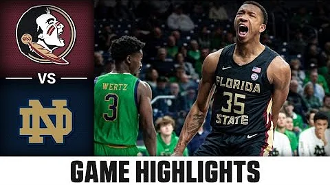 Florida St. vs. Notre Dame Men's Basketball Highlights (2022-23)