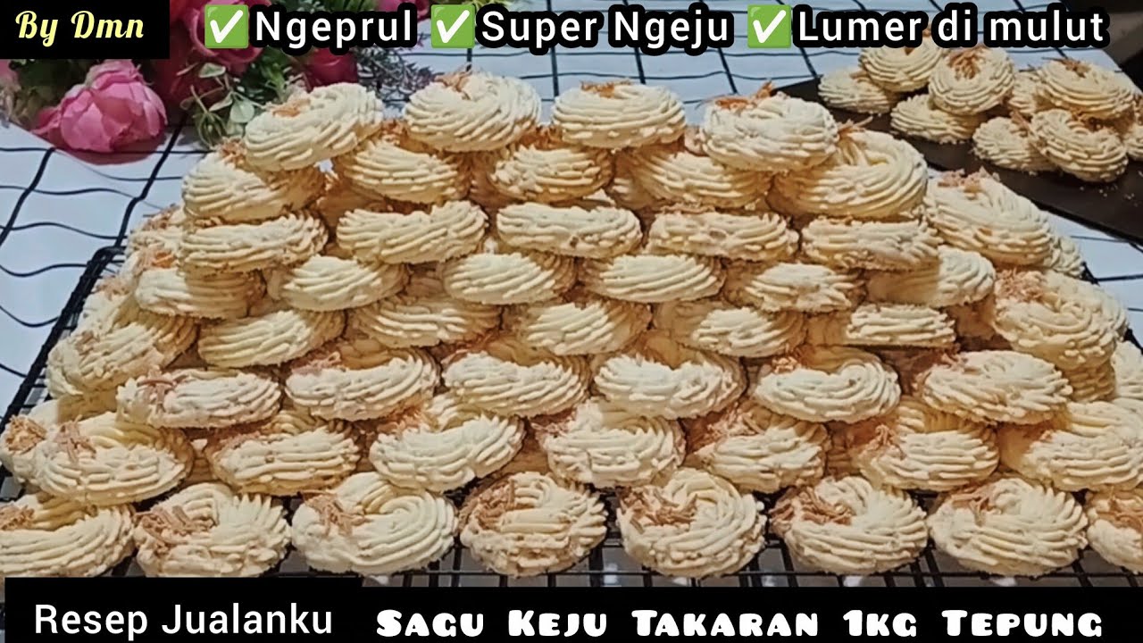 RESEP JUALAN SAGU KEJU TAKATAN1 Kg TEPUNG, SUPER NGEJU, NGEPRUL & LUMER DI MULUT@DapurMamaNinda 