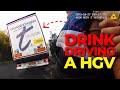 Driving a HGV over FOUR TIMES the drink drive limit | Lorry almost topples over onto police car