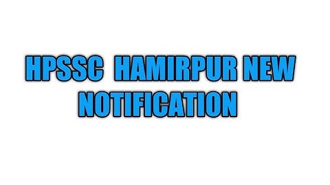 Hpssc New Notification!!  New Roll no. List And Rejection List