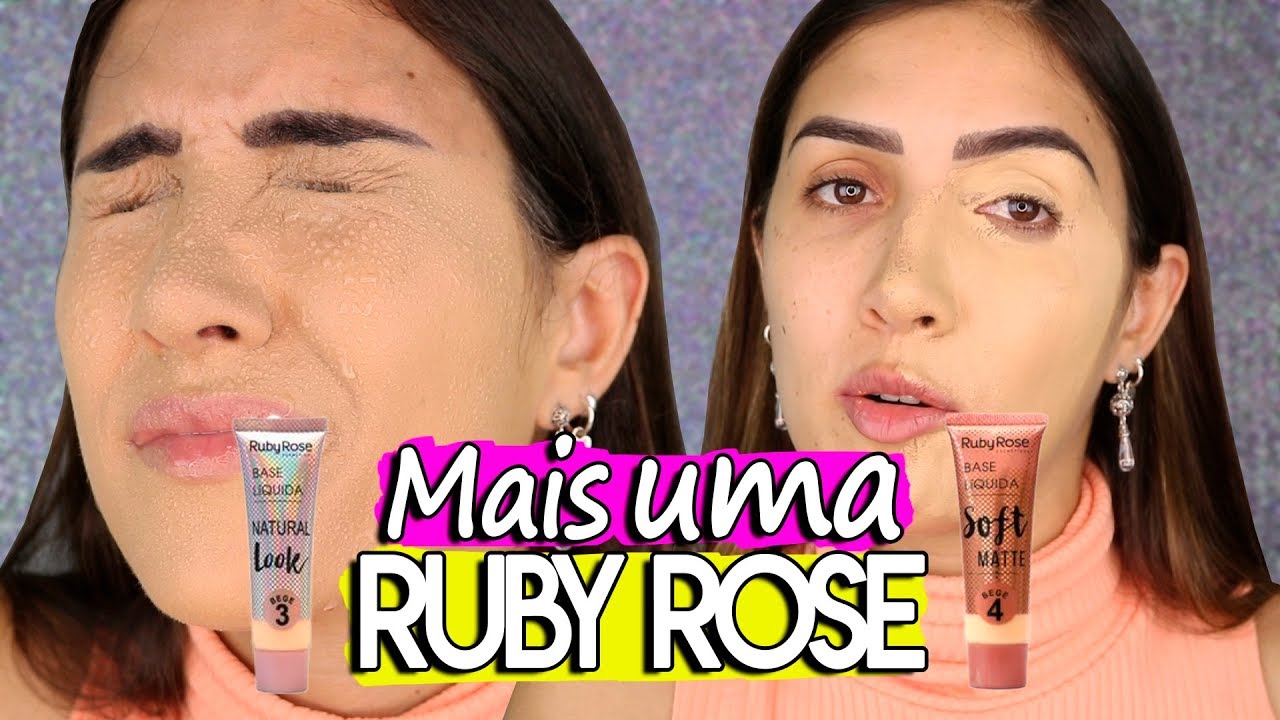RESENHA nova BASE Ruby Rose SOFT MATTE x NATURAL LOOK | Qual a melhor?
