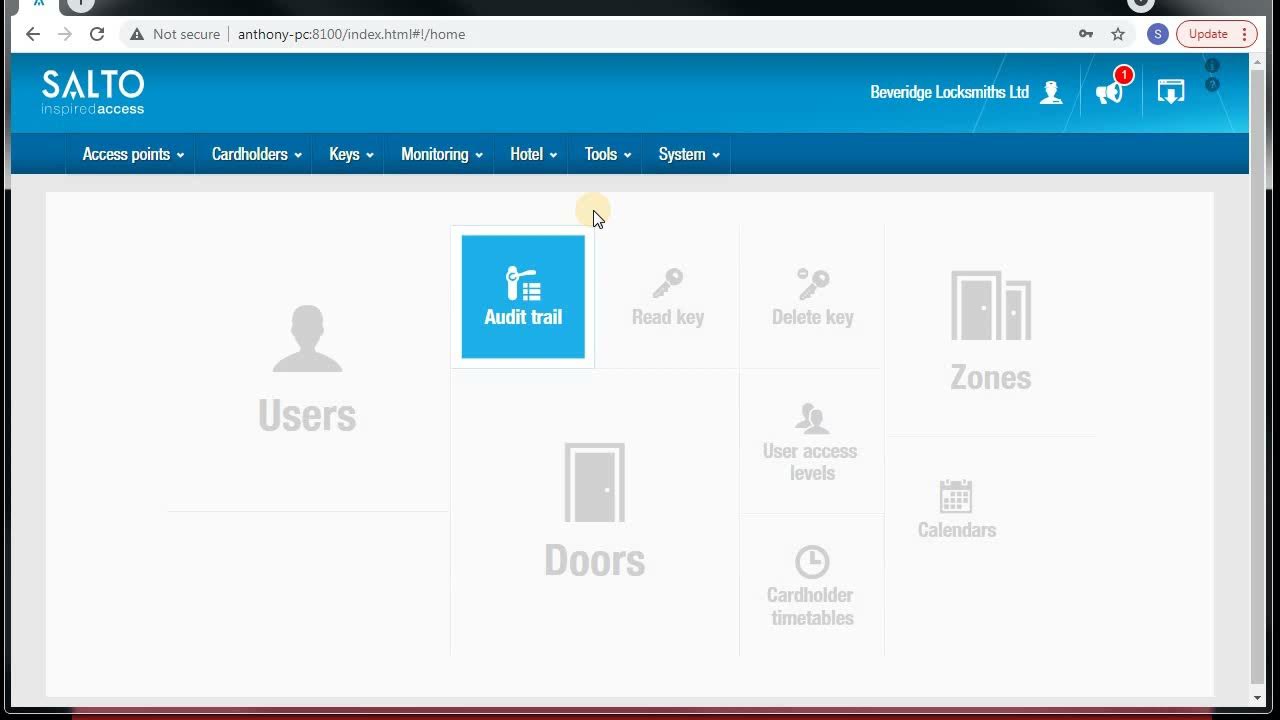 SALTO Pro Access SPACE Software Access control software