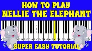 How to Play Nellie The Elephant on the Keyboard / Piano | Super Easy Tutorial Resimi