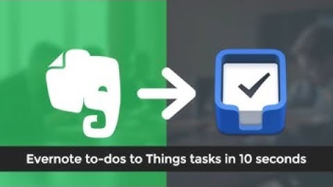 Evernote to Things Integration - To-dos