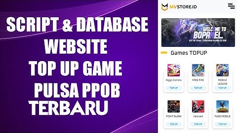 SOURCE CODE  WEB TOP UP GAME & PPOB TERINTEGRASI DENGAN DIGIFLAZZ & PAYMENT GATEWAY TRIPAY