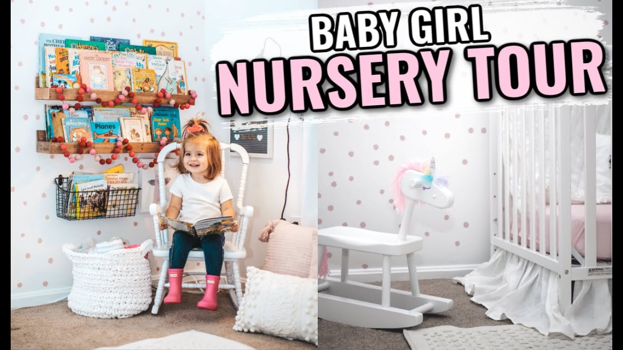 Baby Girl Nursery Tour 2020 | Nursery Organization - YouTube