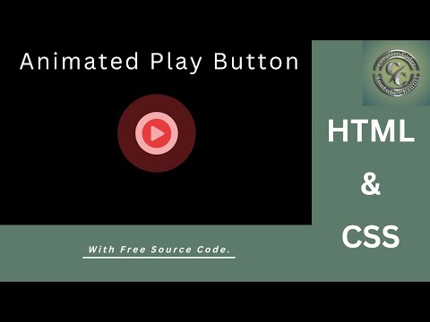 Animated Play Button Design with HTML & CSS  |  Pure CSS