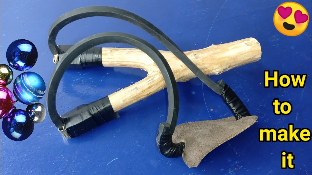 How to make a strong slingshot dart طريقة صنع نبلة صيد قوية مقلاع تاربولة