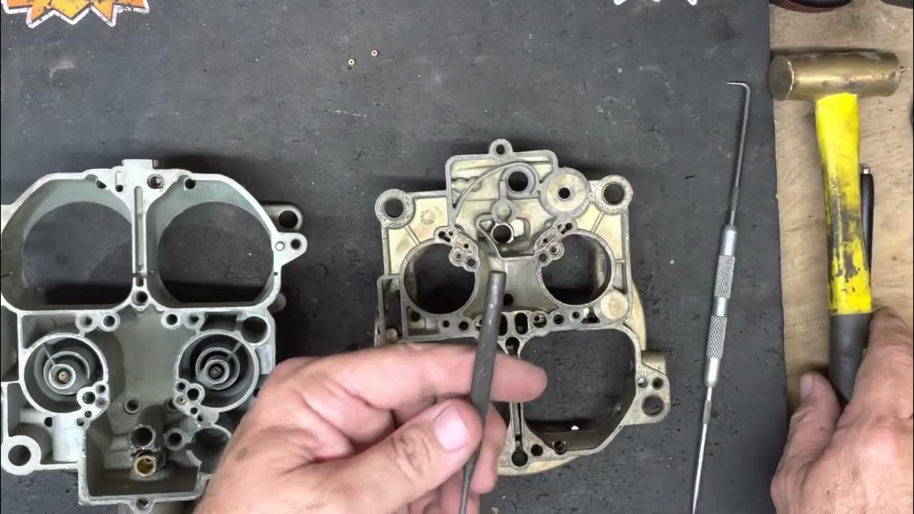 Quadrajet Power main air bleed install YouTube