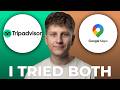 Tripadvisor vs Google Maps for Restaurant Reviews - Which is Better?