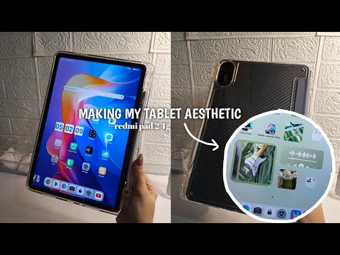 Making my tablet aesthetic 🌷 redmi pad 2 4g 🤍 #redmipad2 