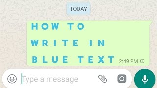 Blue Color Text on WhatsApp screenshot 5