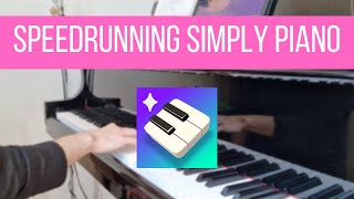I tried Simply Piano for the FIRST TIME! (Speedrunning Simply Piano Ep. 1)