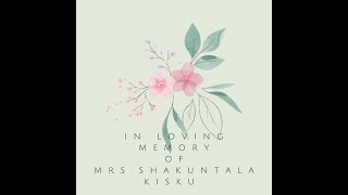 Funeral service of Mrs. Shakuntala