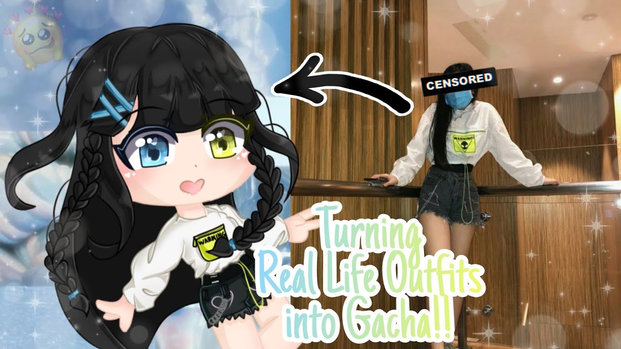 Turning Real Life Outfits Into Gacha Gacha Life Gacha Club Gacha Speed Edit Youtube