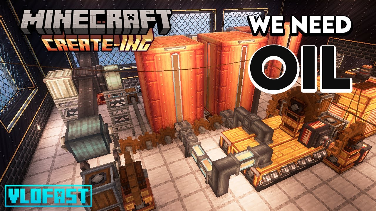 Trying to find oil in the Create mod! [LIVE] - YouTube