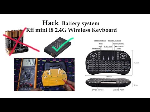 Chinese wireless keyboard hack for long battery backup & make rechargeable