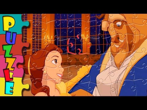 Disney BEAUTY and the BEAST Puzzle Game JIGSAW Puzzles ㋡ Rompecabezas BELLE | Kids Learning Toys