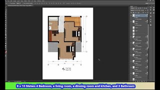 Easy Plan Rendering Single House Plan Render in Photoshop #1 Profile