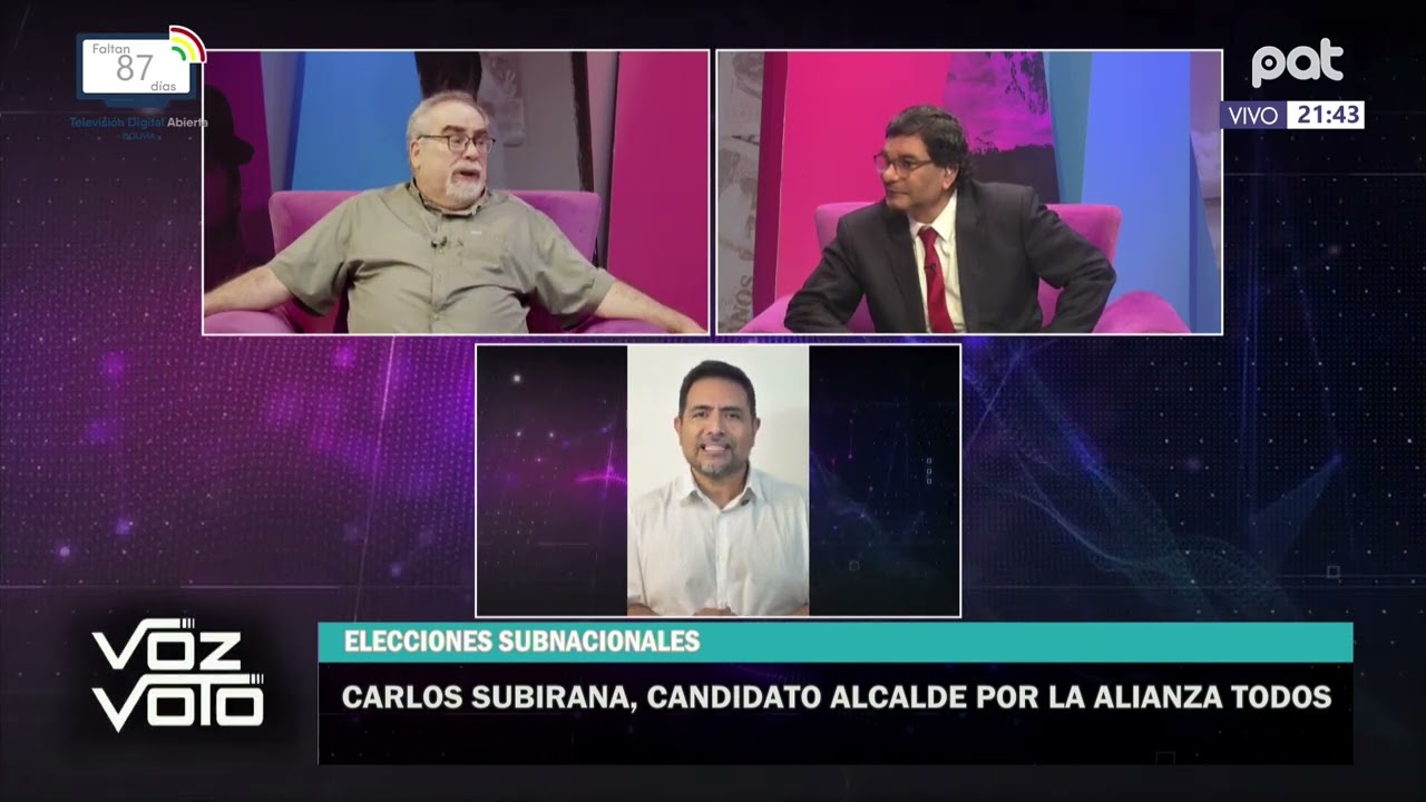 Carlos Subirana cuestiona la situación política en Santa Cruz