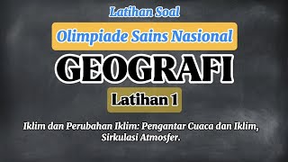 Exercise Question 1 || OSN Geography 2025 🌏🗺🧭