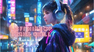 Rainy Night Chill: Lofi Hip-Hop in 528Hz | Relaxing Rainy Cityscape