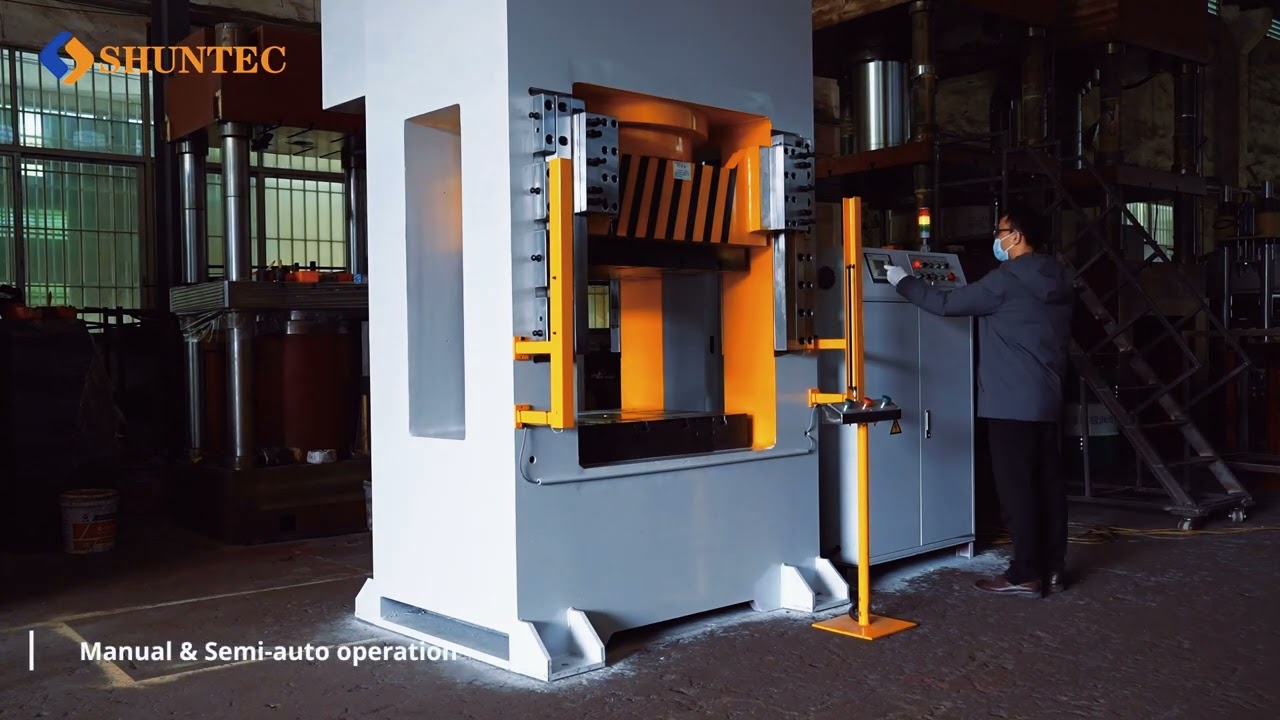 Gib-Guided Press - Custom-made 800 Ton Gib-Guided Hydraulic Press - Shuntec Press
