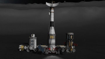 Building a Mun base in KSP