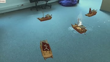 Naval battle with ARkit by @immersionVR