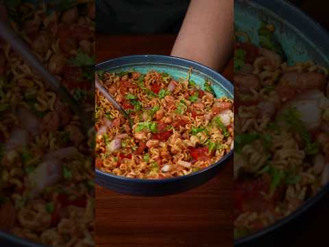 Maggie Bhel 👌 #shorts #asmr #asmrsounds #asmrfood #snacksrecipe #nirmlanehrarecipes