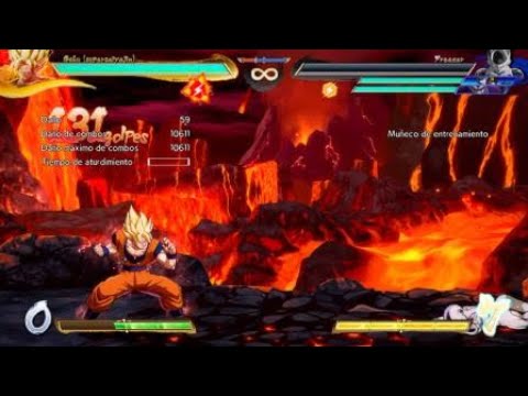 DRAGON BALL FighterZ Combo 100 % Con Goku SSj