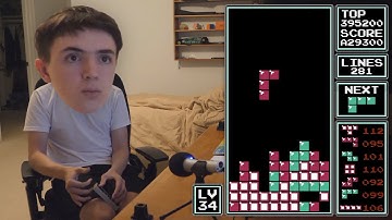 My First Level 34 in NES Tetris